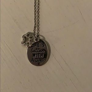 Life is better with a cat necklace